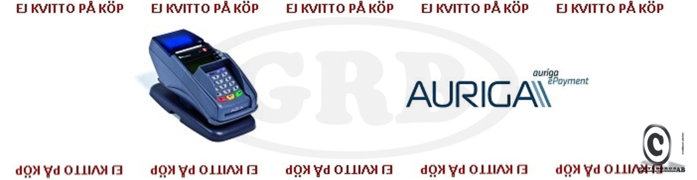 AURIGA kontokortsrullar